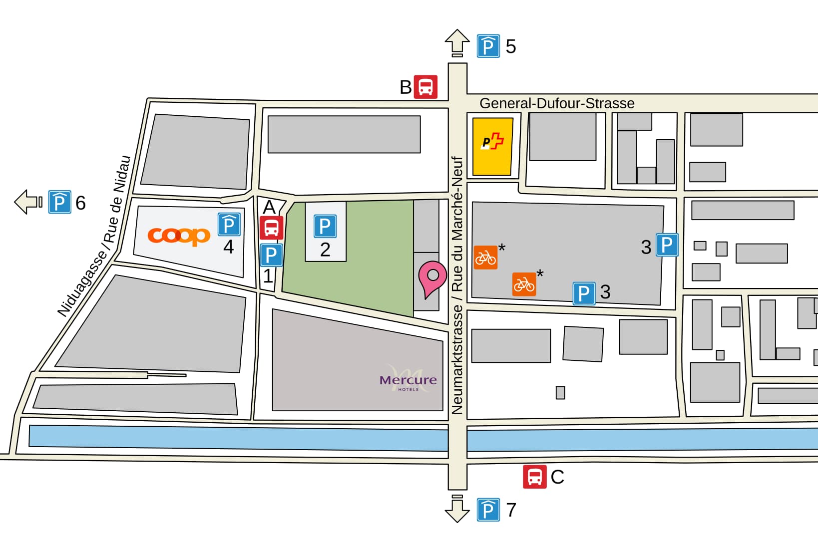 Karte vom Standort Centre Plexus